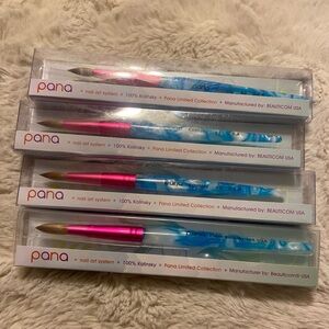 Bundle of 4 NEW Pana nail brushed, 3 of the 6S brushed and 1 of the 10S brush